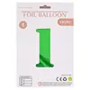 Globos de Número de 32 pulgadas Empaquetados Individualmente en OPP Decoración de Atmósfera Festiva para Fiesta de Primer Cumpleaños Letrero de Número Inflable