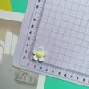 Flor Branca Brilhante de Cinco Pétalas Imitação Acessórios de Resina Diy Para Headwear Grampo de Cabelo Cola Creme Capa de Celular Copo de Água Adesivo de Geladeira