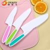 Cuchillo de fruta dentado de plástico, cuchillo de verduras para niños, tabla de cortar de doble cara, tabla de cortar pequeña, cortador de fideos, pan tostado, cuchillo de postre