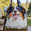 2026 Nova Série de Filhotes Transfronteiriça Estampa Digital Bolsa Tote Acolchoada de Ombro Fashion