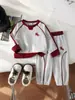 Conjunto Deportivo para Niños Rusos Estilo Patchwork Bloques de Color Sudadera con Capucha Pantalones de Chándal Ajustados Casual Cómodo Fuente de Fábrica