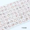 Rhinestones para Arte de Uñas Rosa Claro Accesorios DIY, Rhinestones Cuadrados Grandes Súper Brillantes Forma de Huevo de Paloma, Rhinestones K9 con Base Puntiaguda para Arte de Uñas