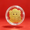 Adesivo de celular de ouro puro 999 com o signo do zodíaco da ovelha, trazendo prosperidade e boa sorte para o Ano Novo, atacado de fábrica de adesivos para celular em estoque