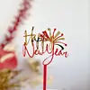 Copyright 2026 Fábrica de Decoração de Bolo Acrílico de Ano Novo Cartão Inserido Topper de Bolo Acrílico Feliz Ano Novo