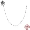 Aifulu Collar Básico Simple y Versátil Estilo Hada Plata de Ley S925 Chapado en Platino Joyería de Moda Accesorios al por Mayor para Mujeres