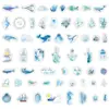 50/100 pegatinas serie oceánica para teléfono móvil, taza, decoración impermeable, pegatinas para niños, DIY, pegatinas para diario de mano, venta al por mayor