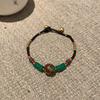 Nueva pulsera de cuentas coloridas de estilo chino, pulsera de estilo étnico exótico, pulsera de cuerda elástica vintage, pulsera de estilo antiguo de moda nacional, estilo frío