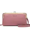 Bolsa de Celular Horizontal Transfronteiriça Carteira de Celular Anti-Roubo Rfid em Couro Pu Bolsa de Ombro Bolsa Transversal Meninas Japonesas e Coreanas