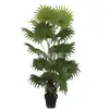 Simulação de pomelo em vaso decorativo para interior e exterior árvore artificial folhas de pomelo tropicais Ponto de planta simulação de leque Kwai
