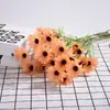 Flores Artificiales 5 Cabezas Crisantemo Silvestre Pequeño Holandés Decoración de Boda Flores Falsas Flores Artificiales para Manualidades al por Mayor Arreglo Floral Margaritas Pequeñas de Plástico