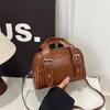 Bolso de Mano Vintage para Mujer 2025 Otoño Nuevo Bolso de Hombro Texturizado Diseño Casual Bolso Cruzado Bolso Cuadrado Pequeño a la Moda