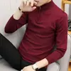 Suéter de punto con media cremallera para hombre, otoño e invierno, nueva tendencia de moda, top casual de manga larga de alta gama, versátil