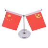 Bandera roja pequeña tipo ventosa bandera roja de cinco estrellas coche coche coche coche de bodas decoración del día nacional h5h7 base bandera de bienvenida coche