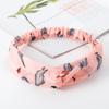 Accesorios para el Cabello Estilo Japonés y Coreano Diadema Cruzada Ancha con Estampado de Lunares Vintage Diadema de Cinta Dulce y Sencilla