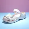 Sapatos Perfurados Estilo Ballet para Mulheres, Uso Externo de Verão, Sandálias Mary Jane Fechadas na Ponta, Muito Atraentes, Sola Macia, Sandálias de Praia Antiderrapantes