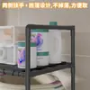 Nuevo Cesto de Lavandería Sucia con Ruedas de Doble Capa Transfronterizo Estante de Almacenamiento para Baño Estante de Almacenamiento Multifuncional para Ropa Sucia