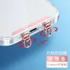 Cordón para Teléfono Móvil Espaciador Clip de Acero Inoxidable Cadena Colgante Binaural Pieza de Conexión Adhesivo Trasero Fuerte Metálico Ultrafino Fijo Antipérdida
