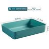 Caja de Almacenamiento de Plástico con Tapa Caja para Guardar Ropa Interior Calcetines en el Armario Contenedor para Guardar Bloques de Construcción de Juguete Cesta para Guardar Bocadillos Libros Ilustrados
