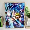 Venda Direta da Fábrica Pintura Decorativa Anime Dragon Ball Goku Atacado Arte de Parede One Piece para Sala de Estar e Quarto.. Moldura