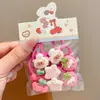 Laços de Cabelo de Polegar Desenho Animado Fofo para Crianças e Meninas, Elásticos de Cabelo Não Prejudiciais, Cordas de Cabelo de Bebê, Acessórios de Cabelo, Presilhas