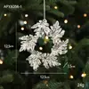 Pendente de Plástico Prateado de Formato Especial Transfronteiriço Galvanizado Brilhante Acessórios de Pingente de Árvore de Natal Decorações de Natal