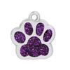 Suministro Listo del Fabricante Etiqueta de Aleación para Mascotas 10 Colores Rosa Brillante Huella de Perro Colgante Pequeño Etiqueta para Perro 17*18mm