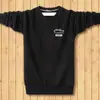 Suéter Espeso con Forro de Lana para Otoño e Invierno para Hombre Cuello Redondo Talla Grande Manga Larga Camiseta Cálida con Base de Lana Ropa para Hombre