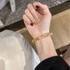 Pulsera de Cristal Amarillo Natural con Gradiente Dorado Absorbente de Oro para Transferencia de Riqueza Joyería de Pulsera de Cristal de Cabello Dorado Regalo productos genuinos