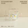 Vaso de Agua Infantil Conejo Huahua para el Hogar Lindo Resistente a Altas Temperaturas Taza de Desayuno Taza de Leche Panda con Asa de Vidrio de Borosilicato