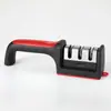 Afilador de cuchillos rápido para uso doméstico, herramienta multifuncional para afilar cuchillos, afilador creativo de tres o cuatro etapas al por mayor, piedra de afilar manual