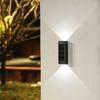 Lámpara de Pared Solar Exterior Patio Exterior Impermeable Atmósfera Decoración de Pared Empalme Infinito Arriba y Abajo Lavador de Pared Luminoso