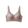 Sujetador Transpirable Sin Costuras de Estilo Chino con Relieve de Doble Elevación para Mujeres con Busto Grande, Minimizador de Apariencia, Anticaída, Cómodo Sujetador de Encaje