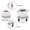 Polea síncrona 2GT polea de motor polea de correa polea impulsada por correa síncrona accesorios para impresora 3D 16-40 dientes ancho 6 mm