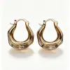 Pendientes de Metal con Pliegues Irregulares para Mujer, Pendientes de Botón Únicos de Nicho, Aros para Oreja, Nueva Joyería para Oreja de Alta Gama