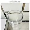 Vaso de Vidro Cilíndrico Transparente Branco para Arranjo de Flores, Decoração de Bar, Centros de Mesa de Casamento, Vaso de Bambu Hidropônico e Outros Usos