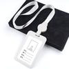 Lanyard Retráctil con Hebilla con Portatarjetas, Portatarjetas de Identificación de Empleado con Lanyard de Función Telescópica que se Puede Imprimir con Portatarjetas de Identificación