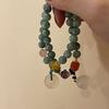Joyería de Mano Estilo Nuevo 2025, Pulsera de Jade con Hebilla de la Paz Estilo Chino Nuevo para Mujer, Pulsera de Mujer de Diseño Nicho Ins de Verano