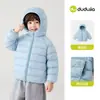 Celebrando el Día Nacional 1 Pieza 10% de descuento Colección de Chaquetas Ligeras de Plumas Chaqueta Corta de Plumas de Invierno para Niños Dudu