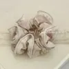 Goma para el pelo de tela con estampado de tinta estilo coreano con borde ribeteado incrustado, Cuerda para coleta estilo vintage, Accesorio para el pelo de moda