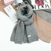Cachecol de Lã 100% Cor Lisa Estilo K para Outono e Inverno para Mulheres, Cachecol de Lã Tricotado Quente, Estilo Versátil para Casais Estudantes