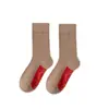 Calcetines Rojos de Algodón de Xinjiang para el Año de Nacimiento, Calcetines de Media Caña para Hombres y Mujeres, Pareja de Bodas, Año Nuevo, Año del Caballo, Calcetines Rojos Simples para Piernas Desnudas