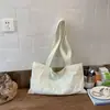 Moda Transfronteriza Bolso de Hombro Nuevo Estilo con Adornos de Letras y Pedrería, Bolso Tote de Gran Capacidad, Bolso de Compras Portátil