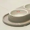 Comedero para Gatos, Doble Comedero, Comedero para Perros, Bol para Arroz, Base Elevada, Protección del Cuello, Comedero de Arroz para Gatos, Comedero Antideslizante para Perros, Comedero Anti-Vuelco para Gatos