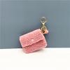 Porta-moedas Criativo Chaveiro Feminino Pingente Fofo Bolsa de Armazenamento de Pelúcia Bolsa de Chaveiro Estudante Bolsa de Moedas Colorida de Fruta