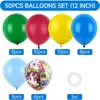 Conjunto de Balões Coloridos com Confete Amazon Temu Transfronteiriço para Decoração de Atmosfera de Festa de Aniversário de Meninas e Casamento