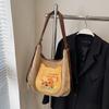 Bolso de viaje de gran capacidad para otoño e invierno, mochila de estilo universitario para mujer, bolso de hombro informal combinable, 2024