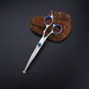 Tesouras para Tosquia de Animais de Estimação, Tesouras Integradas de Aço para Aparar Pelos de Cachorro, Tesouras Domésticas de Dentes Planos, Tesouras Curvas, Suprimentos para Animais de Estimação