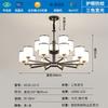 Novo Lustre Estilo Chinês, Luz Principal da Sala de Estar, Luz do Quarto, Luxo Leve, Instalação Porta a Porta para Jovens, Combinação de Iluminação Estilo Ocidental, Casa Inteira