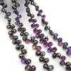 Agujero Horizontal Cristal de Fresa Cristal Facetado Cuentas Sueltas Bombilla de Luz Perlas Destellantes Accesorios para Joyería Hecha a Mano DIY Decoración Colgante para Coche
