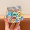 Diademas de Colores para Mujer, Estilo Coreano Negro, Bandas de Goma Desechables Engrosadas, Accesorios para el Cabello, Anillos para el Cabello que No Dañan el Cabello